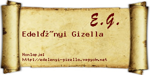 Edelényi Gizella névjegykártya