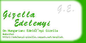 gizella edelenyi business card